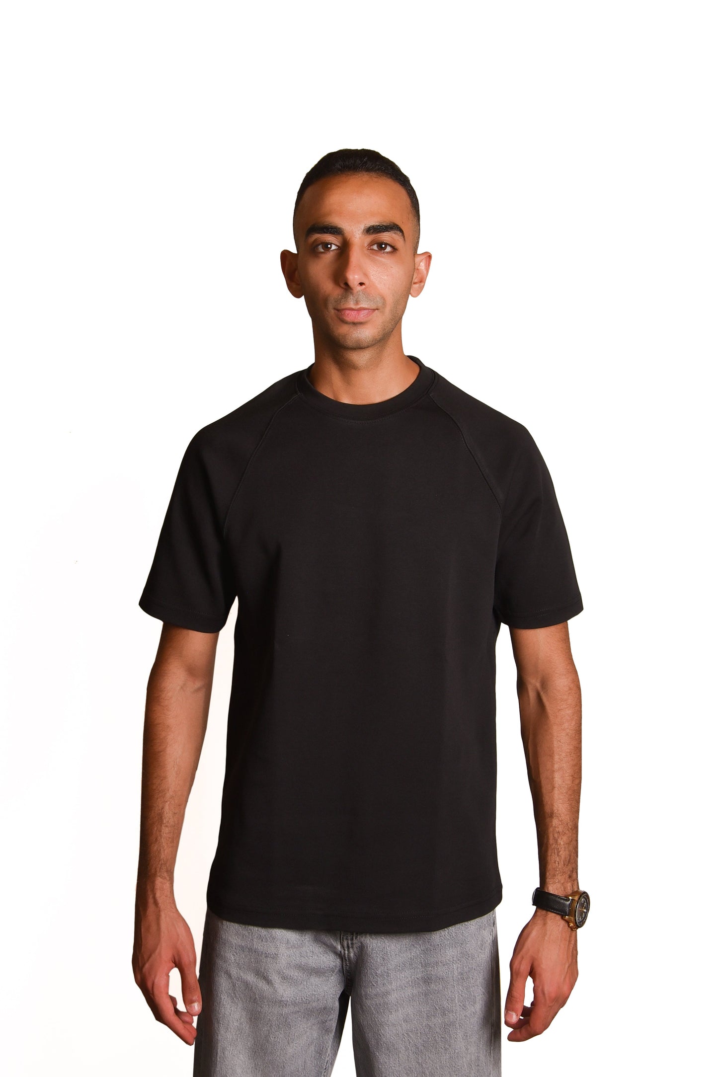 Everyday Luxe Tee – Black Interlock Edition | Unisex Fit