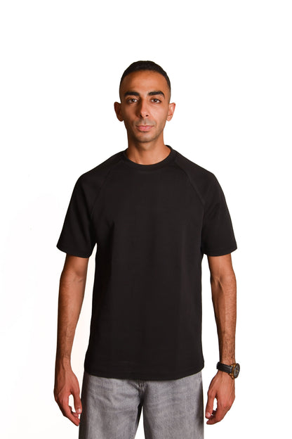 Everyday Luxe Tee – Black Interlock Edition | Unisex Fit