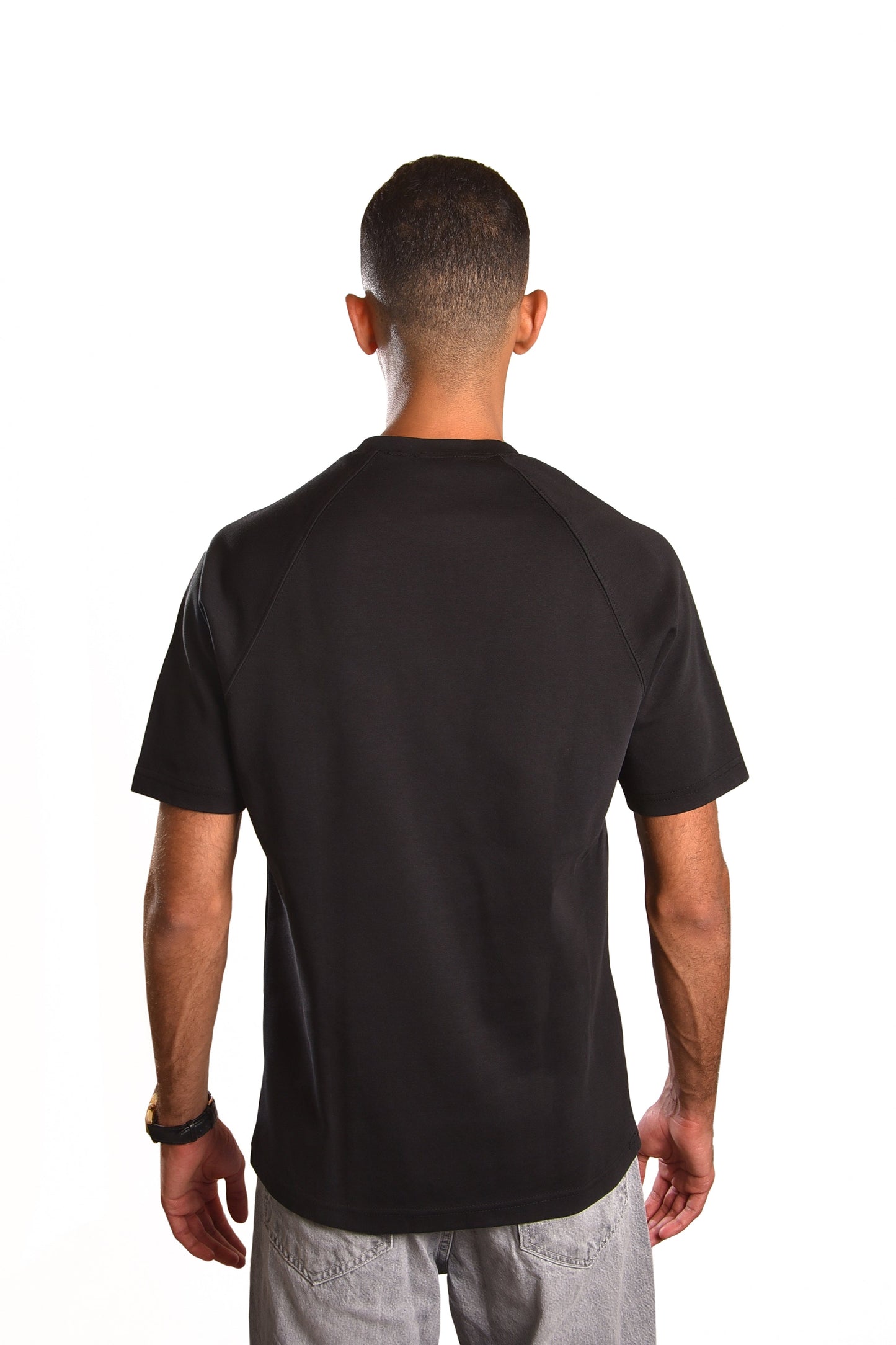 Everyday Luxe Tee – Black Interlock Edition | Unisex Fit