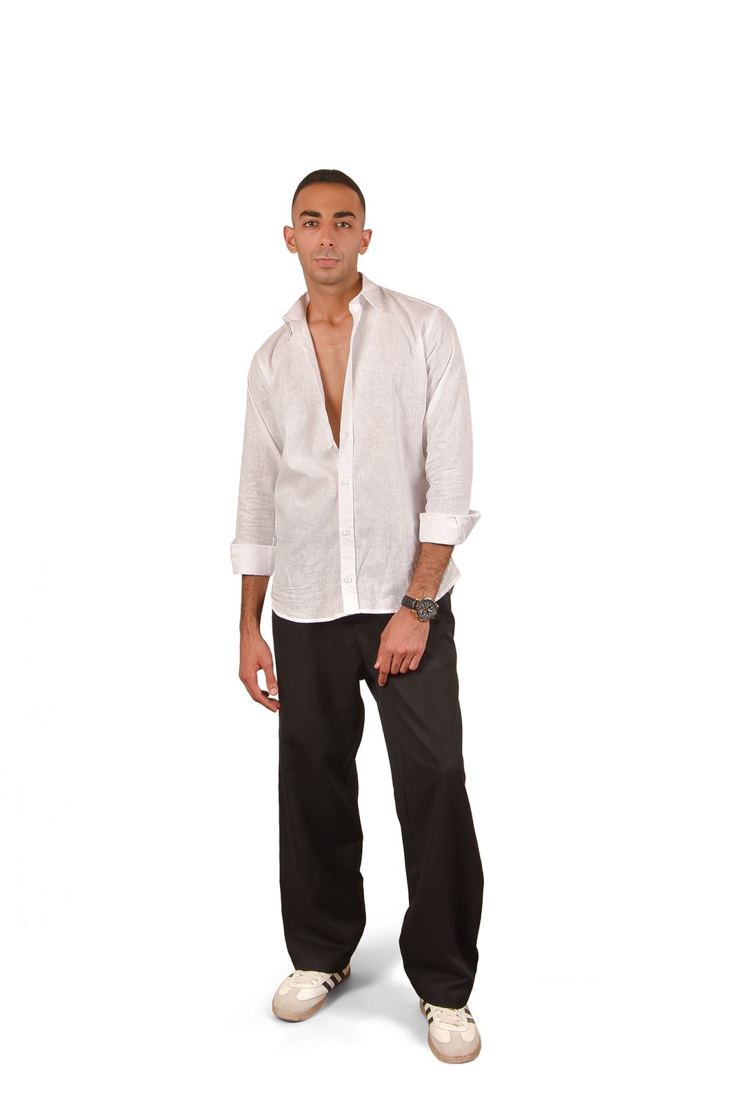 Premium White Linen Shirt for Men