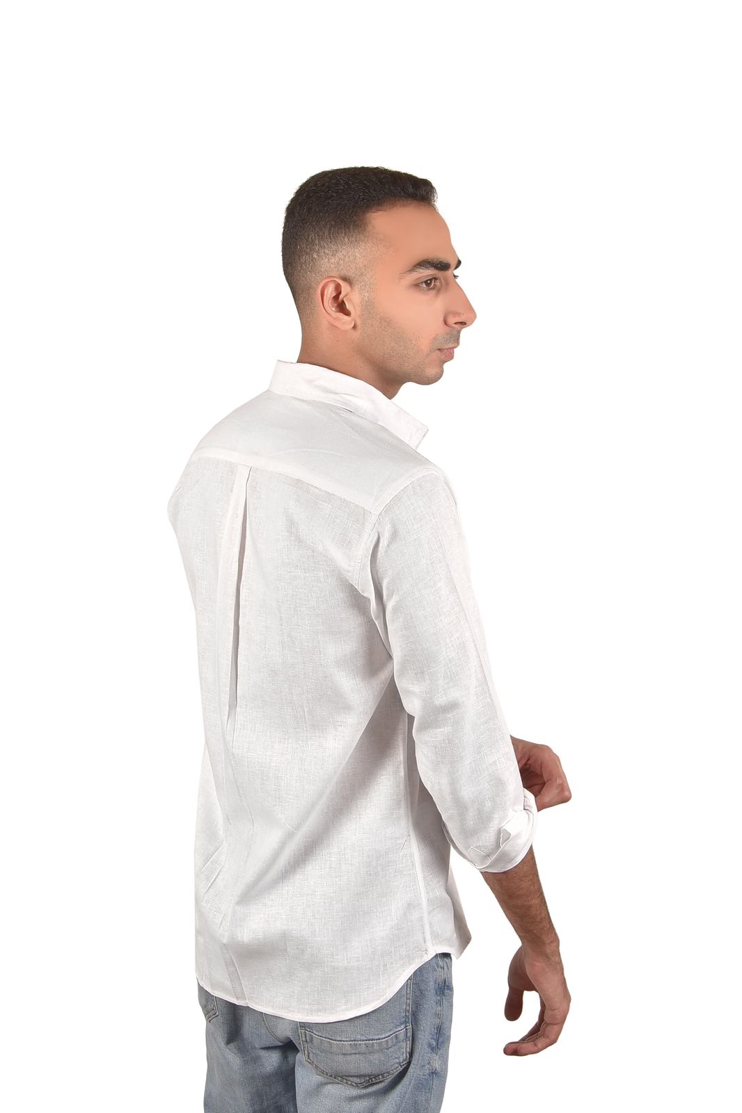 Premium White Linen Shirt for Men