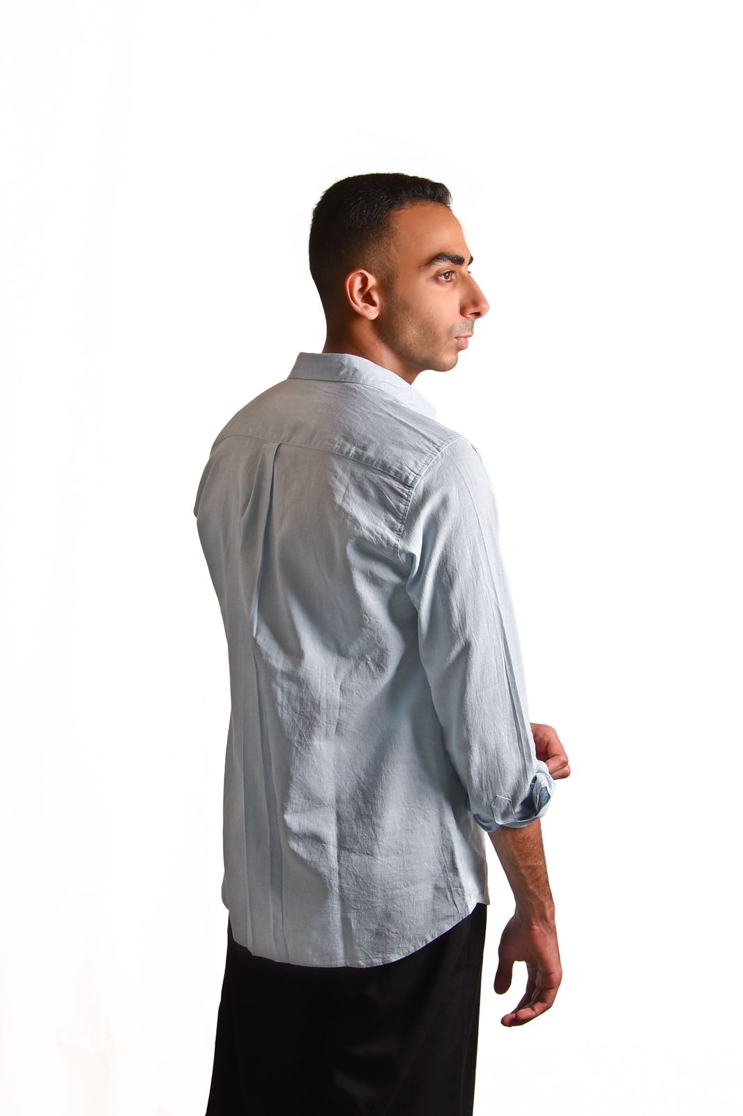 Premium Blue Linen Shirt for Men