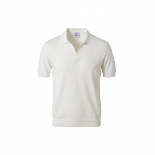 Men's Classic Knit Polo Shirt - Effortless Style & All-Day Comfort